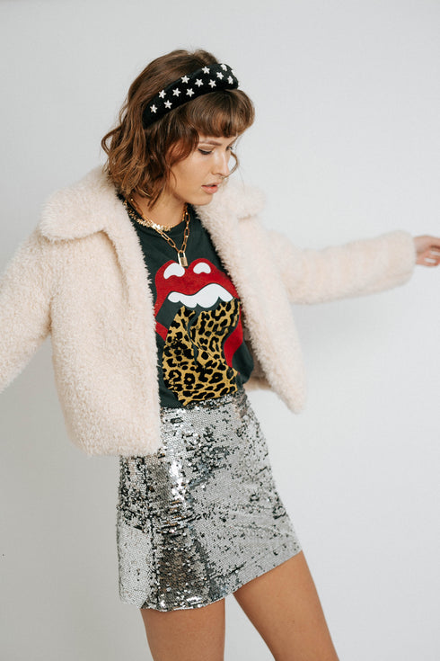 Glam Girl Jacket// Ivory